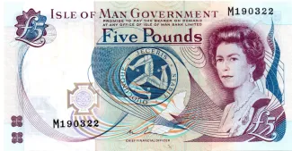 Isle of Man 5 Pounds - Elizabeth II, 2015 obverse