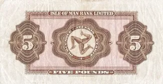Isle of Man 5 Pounds, 1936-1960 reverse