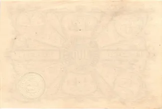 Italian States 100 Lire, 1848 reverse