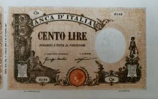 Italian States 100 Lire, 1926 image