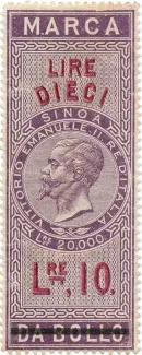 Italian States 10 Lire, 1866 image