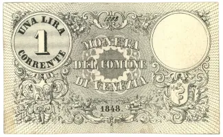 Italian States 1 Lira, 1848 image