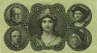Italian States 1 Lira, 1869-1873 reverse