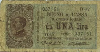 Italian States 1 Lira, 1921 image