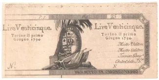 Italian States 25 Lire, 1794 image