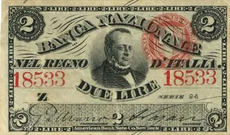 Italian States 2 Lire, 1868 image