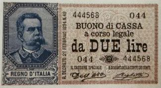 Italian States 2 Lire, 1898 image