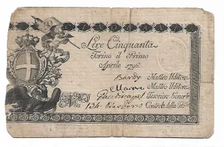 Italian States 50 Lire, 1796 image