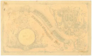 Italian States 50 Lire, 1848 reverse