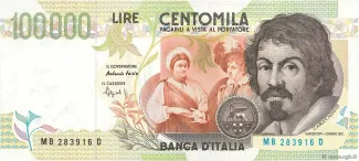 Italy 100.000 Lire, 1998 image