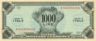 Italy 1.000 Lire, 1943 image
