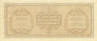 Italy 1.000 Lire, 1943 reverse