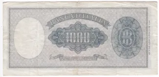 Italy 1.000 Lire, 1948-1961 reverse