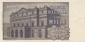 Italy 1.000 Lire, 1969-1981 reverse