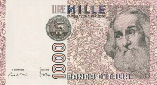 Italy 1.000 Lire, 1988 image