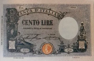 Italy 100 Lire "Azzurrino", 1926 image