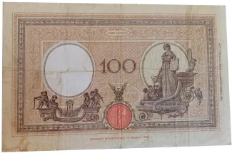 Italy 100 Lire Barbetti, 1933 reverse