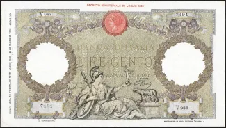 Italy 100 Lire Capranesi, 1943 image