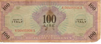 Italy 100 Lire, 1943 image