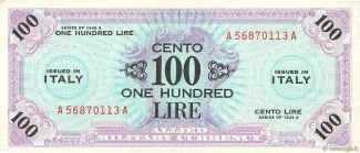 Italy 100 Lire, 1943 image