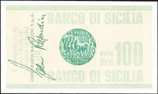 Italy 100 Lire, 1976-1977 reverse