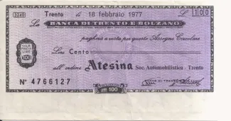 Italy 100 Lire, 1977 image
