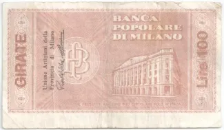 Italy 100 Lire, 1976-1977 reverse