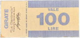 Italy 100 Lire, 1976-1977 reverse