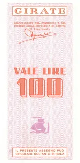 Italy 100 Lire, 1977 reverse