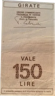 Italy 150 Lire, 1976-1977 reverse