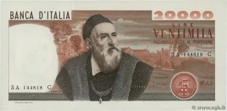 Italy 20.000 Lire, 1975 image
