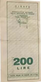 Italy 200 Lire, 1976 reverse