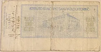 Italy 200 Lire, 1976 reverse