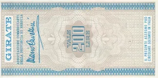 Italy 200 Lire, 1976 reverse