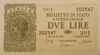 Italy 2 Lire, 1944 image