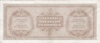 Italy 500 Lire, 1943 reverse