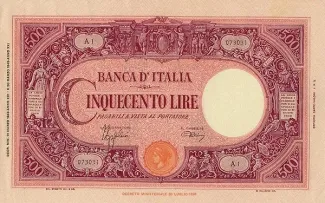 Italy 500 Lire, 1946 image