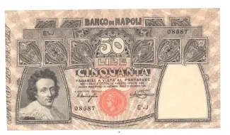 Italy 50 Lire, 1914 image