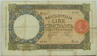 Italy 50 Lire, 1941 image