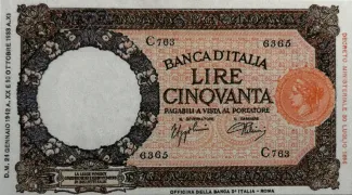Italy 50 Lire, 1942 image