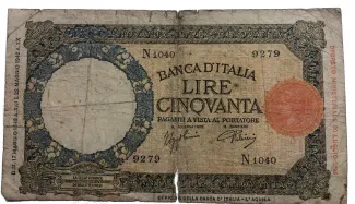 Italy 50 Lire, 1943 image