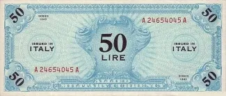 Italy 50 Lire, 1943 image
