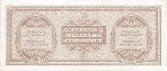 Italy 50 Lire, 1943 reverse