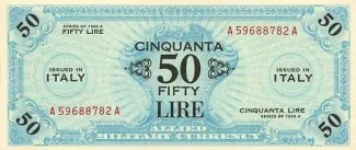 Italy 50 Lire, 1943 image