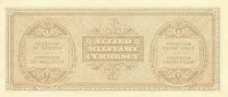 Italy 50 Lire, 1943 reverse