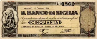 Italy 50 Lire, 1944 image