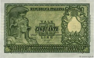 Italy 50 Lire, 1951 image