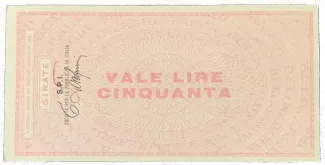 Italy 50 Lire, 1977 reverse