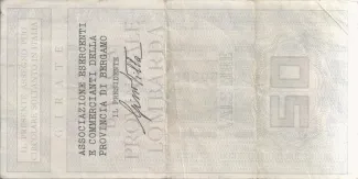 Italy 50 Lire, 1977-1978 reverse