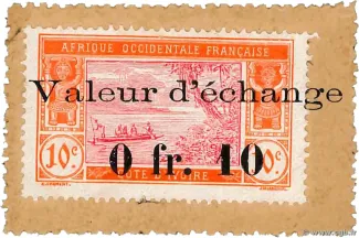 Ivory Coast 10 Centimes, 1920 image